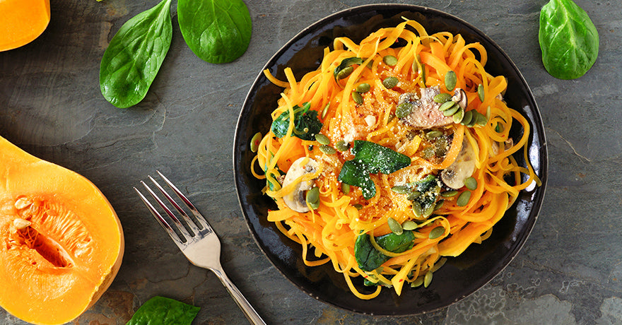 Savory Roasted Butternut Squash Pasta with Veggies