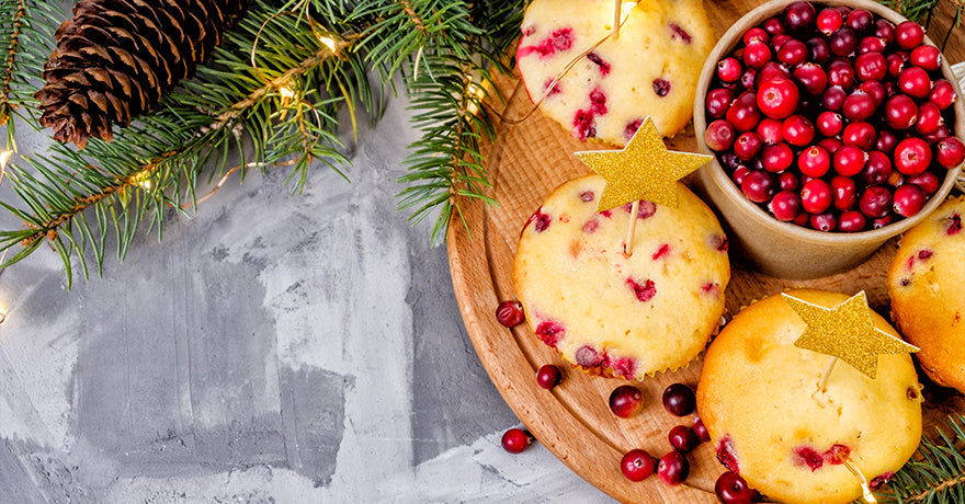 Orange Cranberry Yogurt Muffins