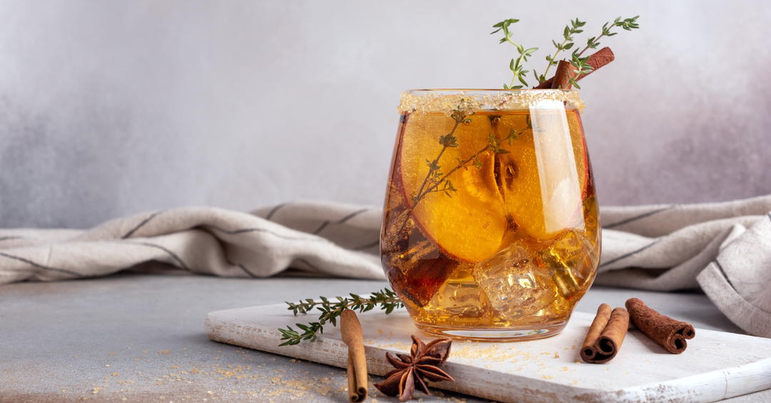 festive cider mule drink